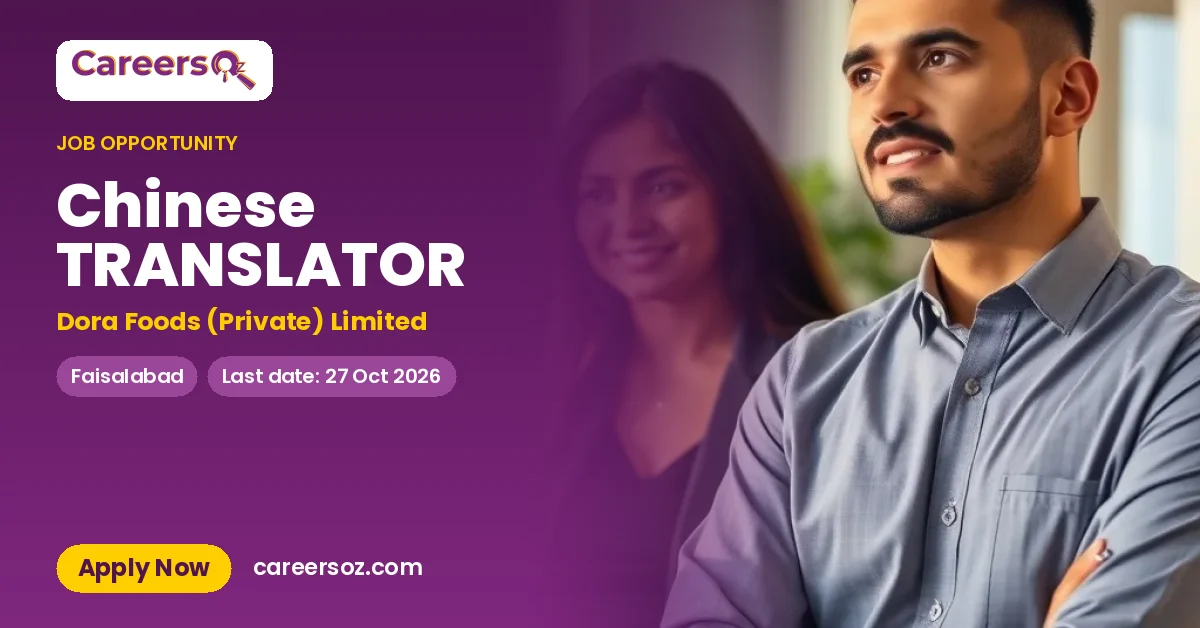 Chinese TRANSLATOR – Dora Foods (Private) Limited