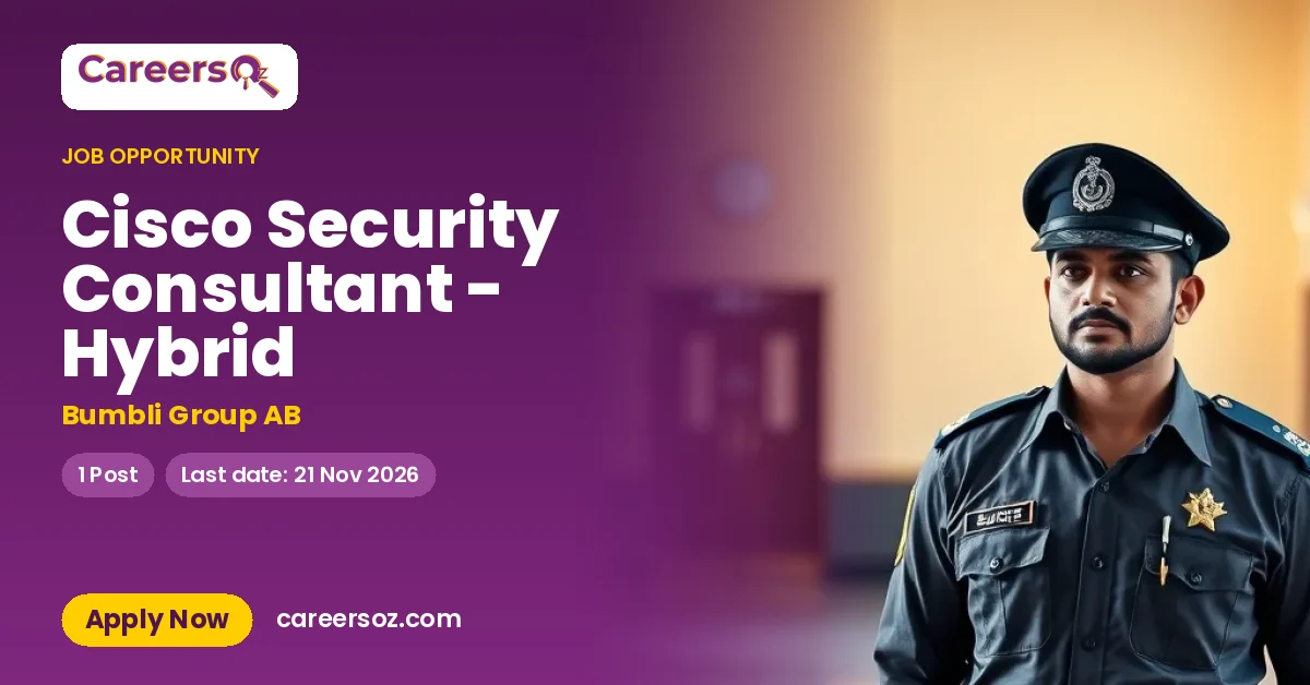 Cisco Security Consultant - Hybrid – Bumbli Group AB
