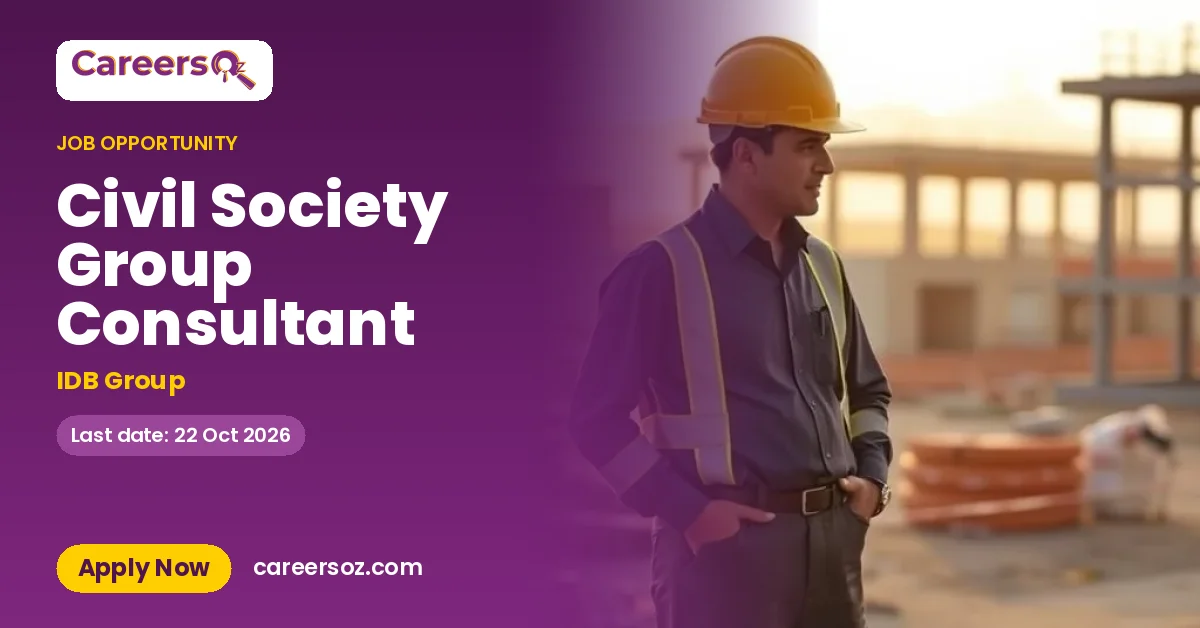 Civil Society Group Consultant – IDB Group
