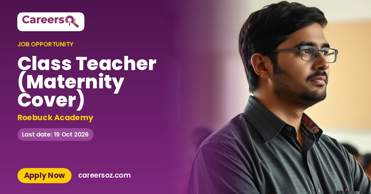 Class Teacher (Maternity Cover) – Roebuck Academy