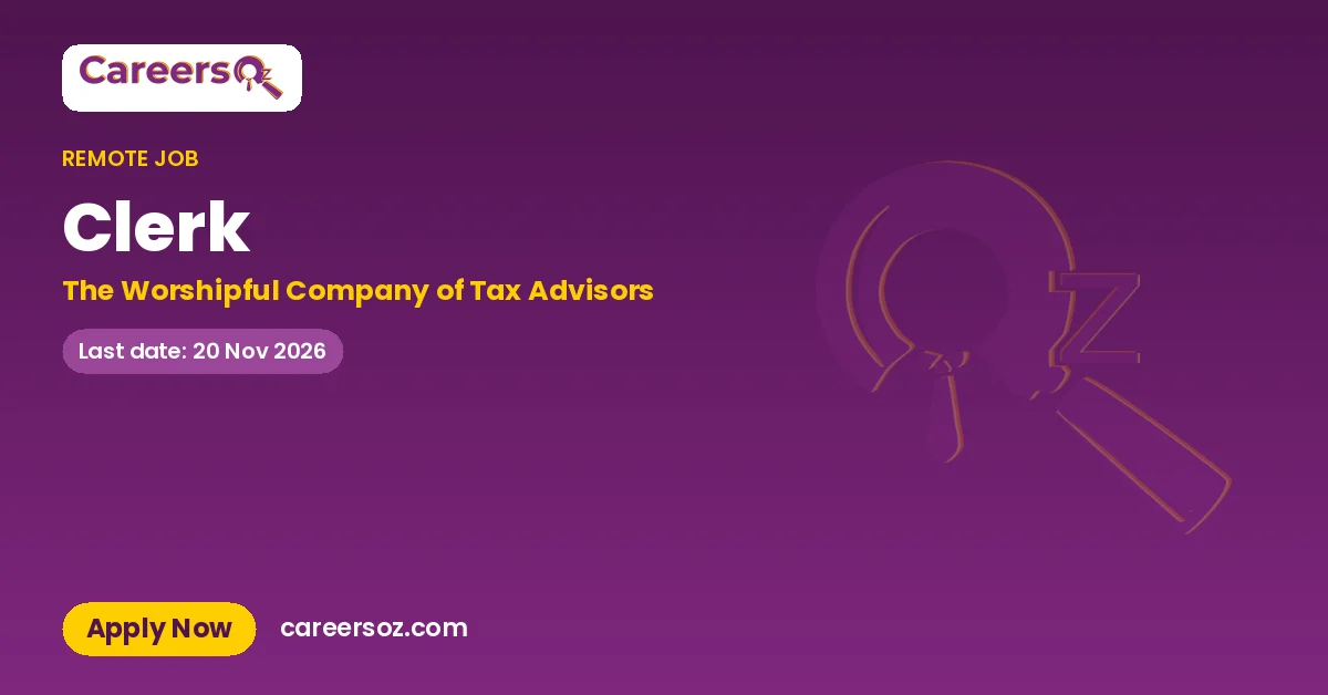 Clerk – The Worshipful Company of Tax Advisors