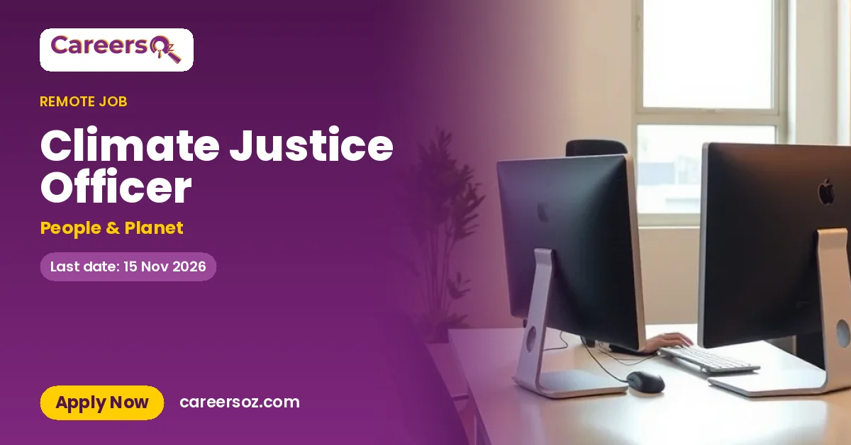 Climate Justice Officer – People & Planet