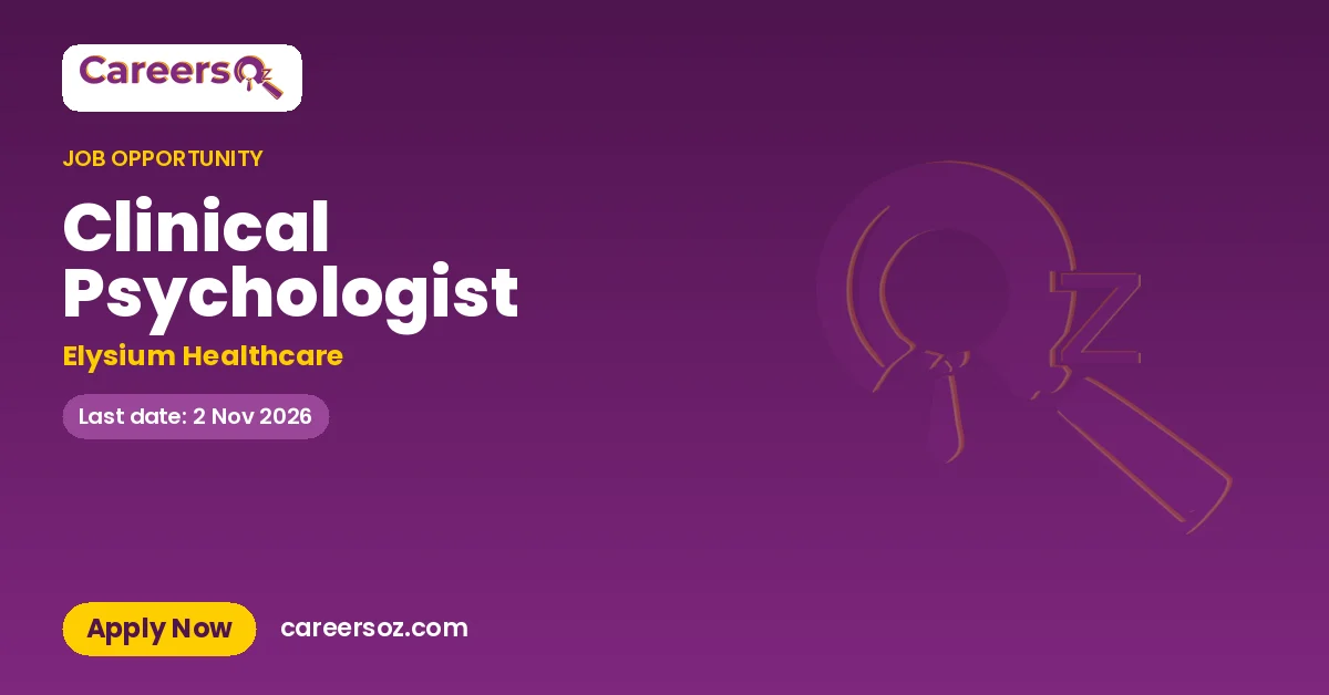 Clinical Psychologist – Elysium Healthcare
