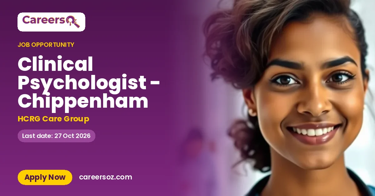 Clinical Psychologist - Chippenham – HCRG Care Group