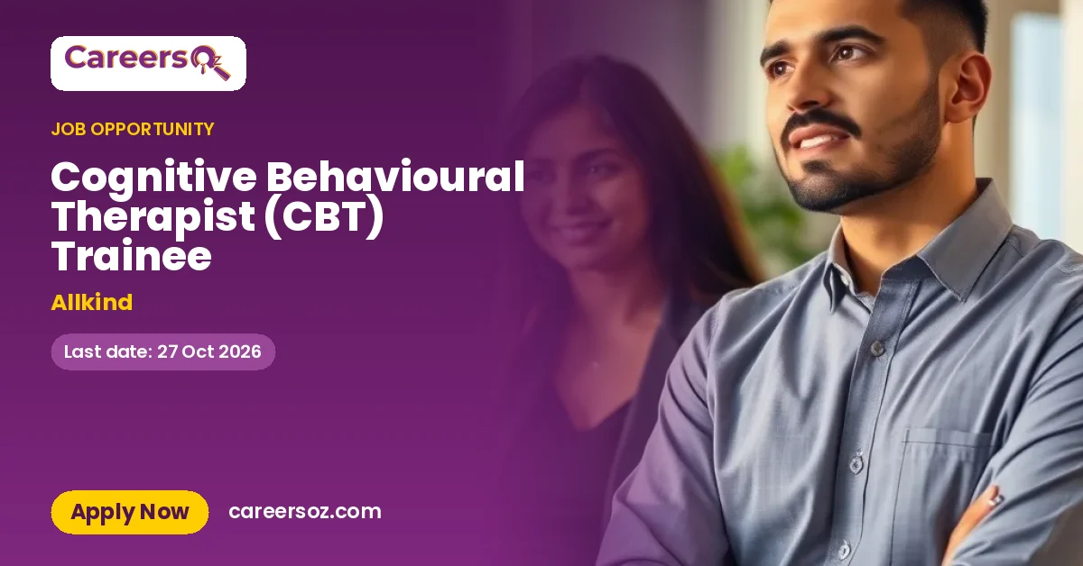 Cognitive Behavioural Therapist (CBT) Trainee – Allkind