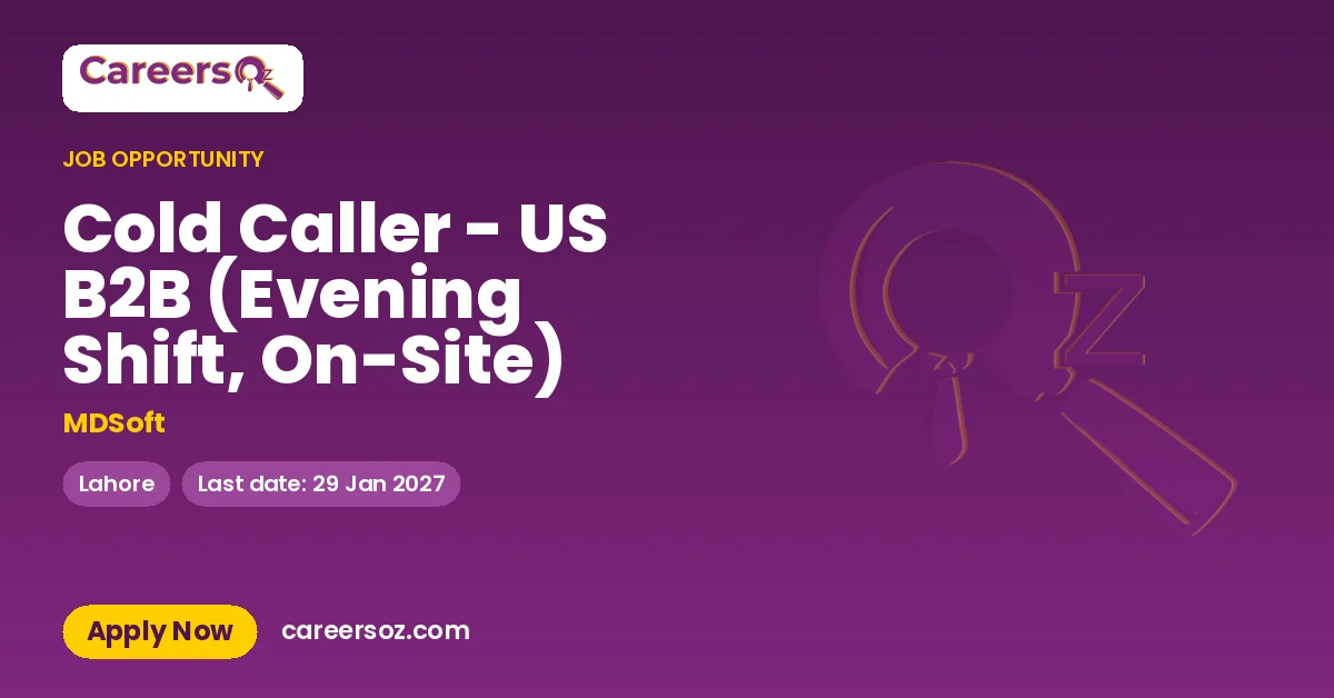 Cold Caller - US B2B (Evening Shift, On-Site) – MDSoft