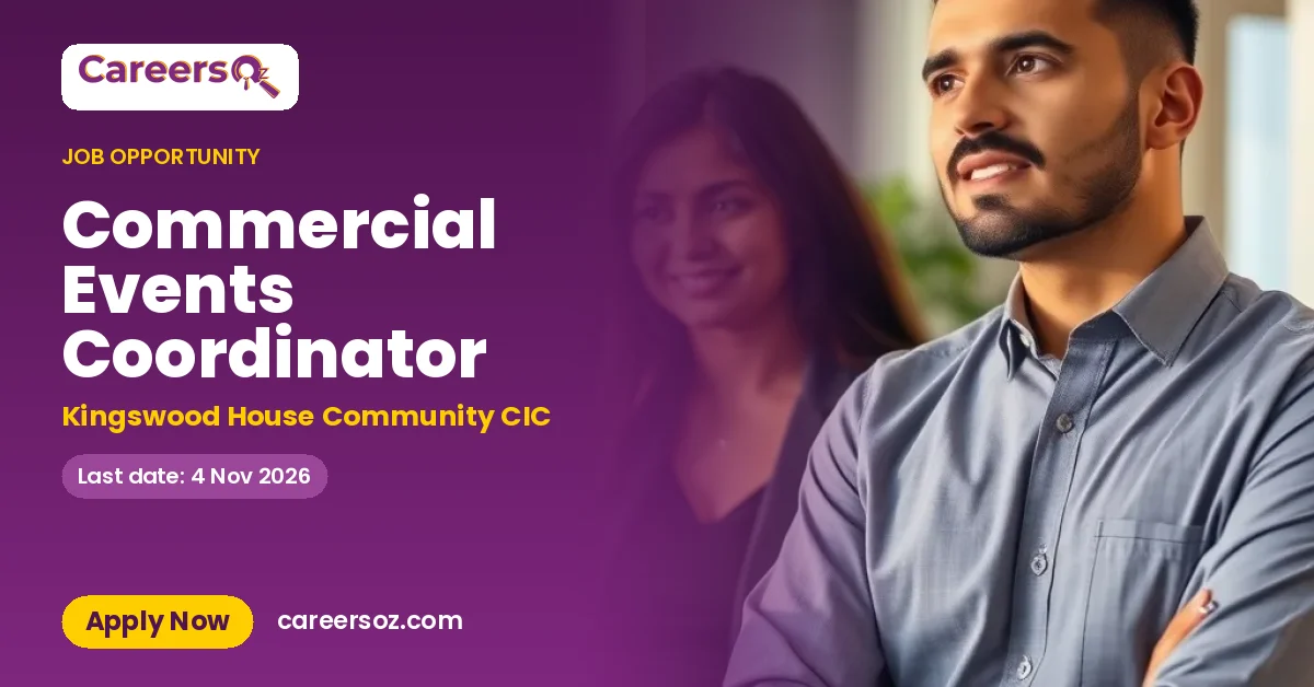 Commercial Events Coordinator – Kingswood House Community CIC