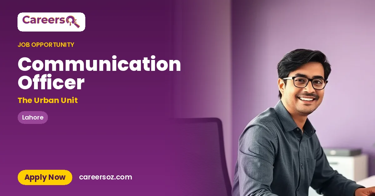 Communication Officer – The Urban Unit