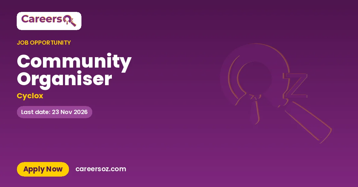 Community Organiser – Cyclox