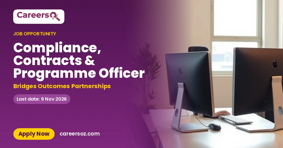 Compliance, Contracts & Programme Officer – Bridges Outcomes Partnerships