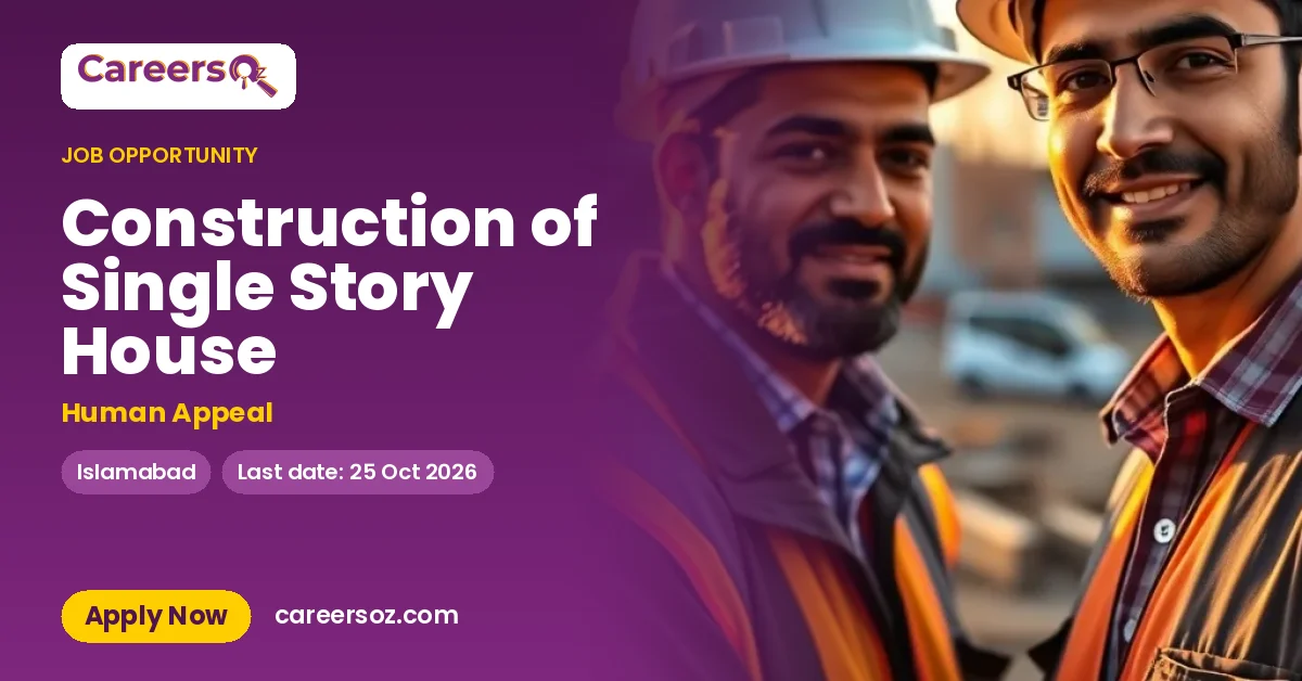 Construction of Single Story House – Human Appeal