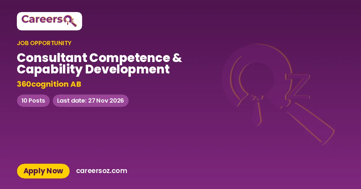 Consultant Competence & Capability Development – 360cognition AB