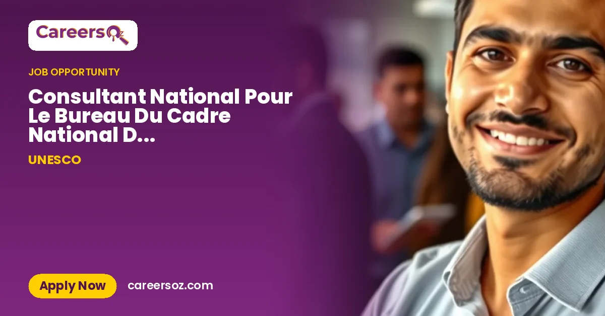 Consultant National Pour Le Bureau Du Cadre National Des Qualifications De Guinee-Bis – UNESCO