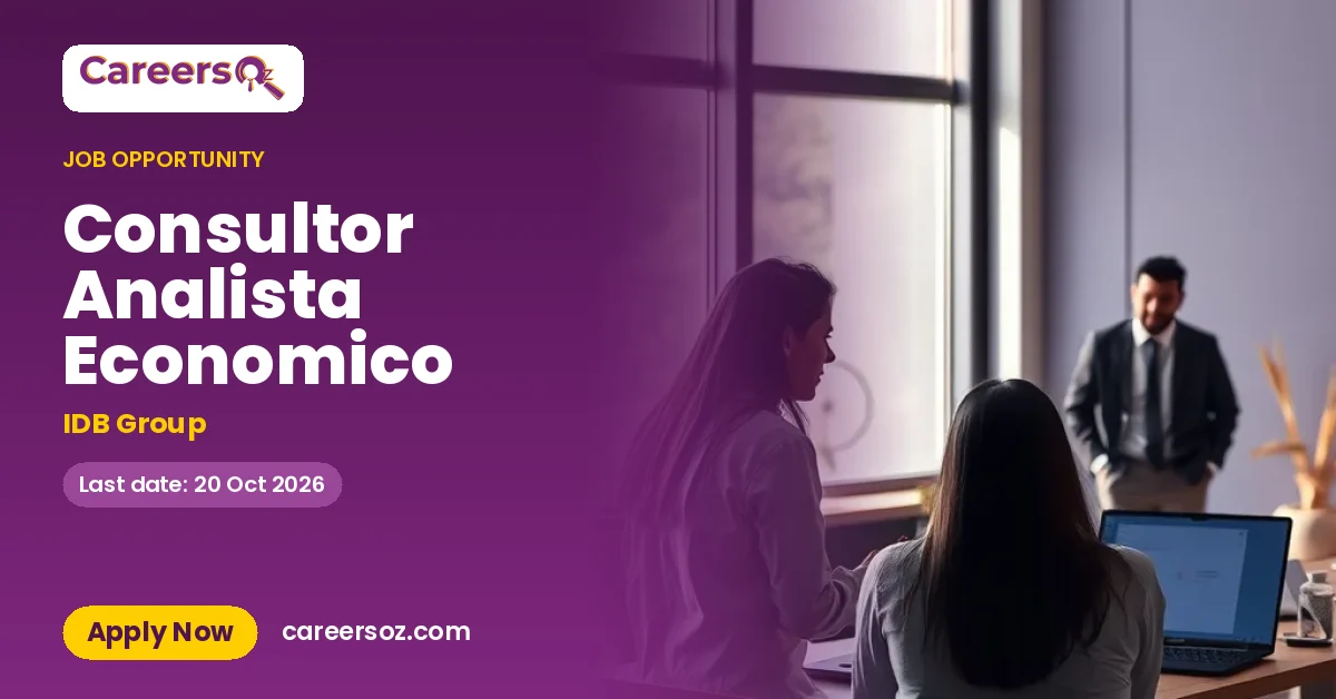 Consultor Analista Economico – IDB Group