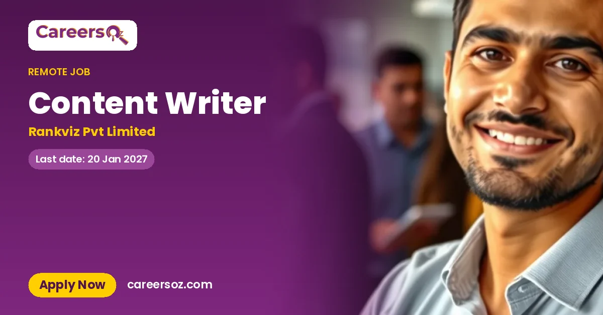 Content Writer – Rankviz Pvt Limited