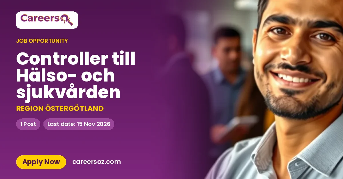 Controller till Hälso- och sjukvården – REGION ÖSTERGÖTLAND