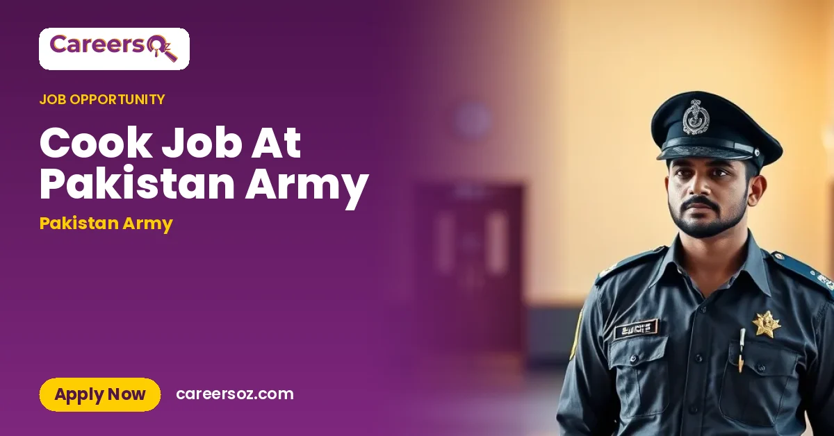 Cook Job At Pakistan Army – Pakistan Army