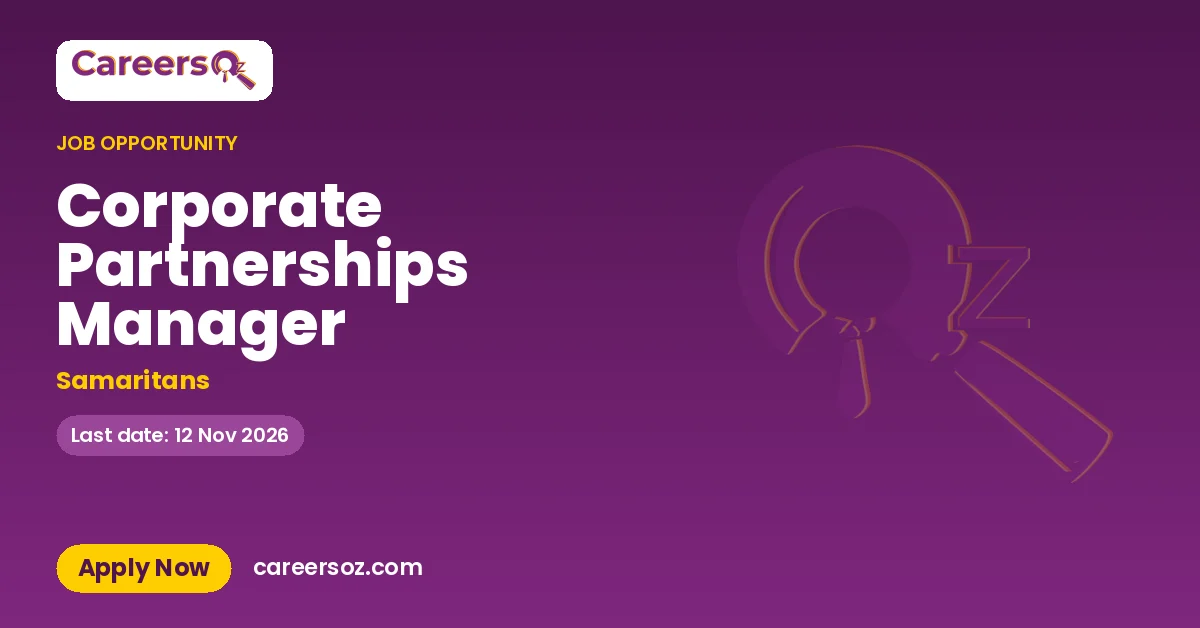 Corporate Partnerships Manager – Samaritans