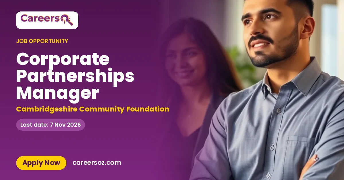 Corporate Partnerships Manager – Cambridgeshire Community Foundation