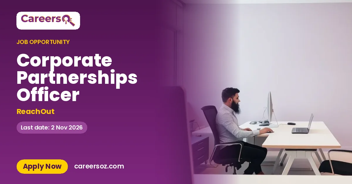 Corporate Partnerships Officer – ReachOut