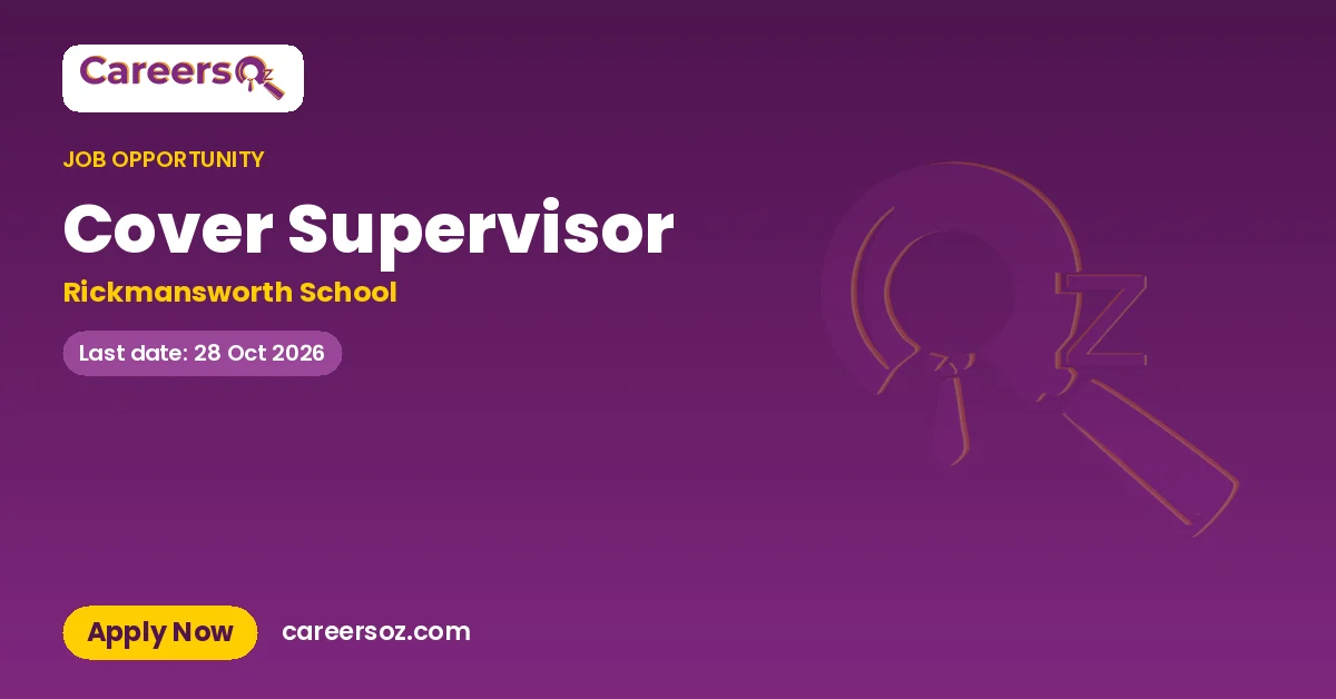 Cover Supervisor – Rickmansworth School