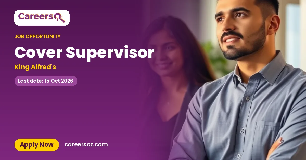Cover Supervisor – King Alfred's