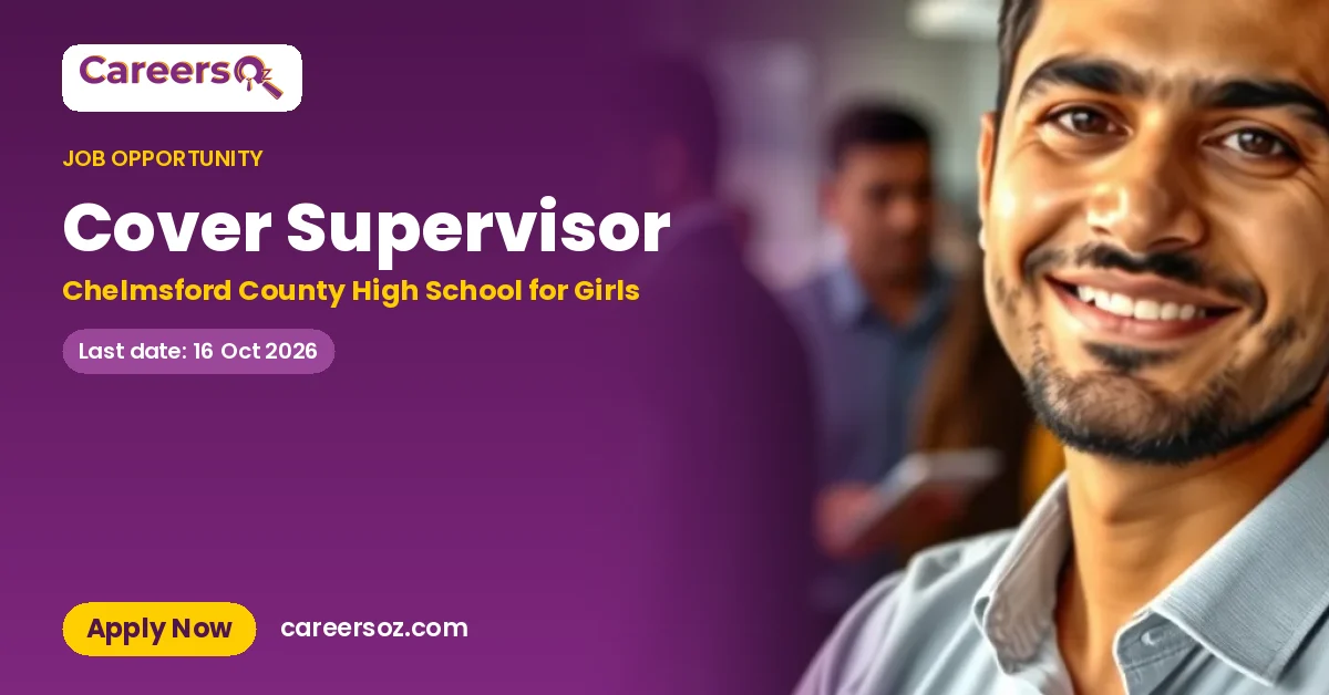 Cover Supervisor – Chelmsford County High School for Girls