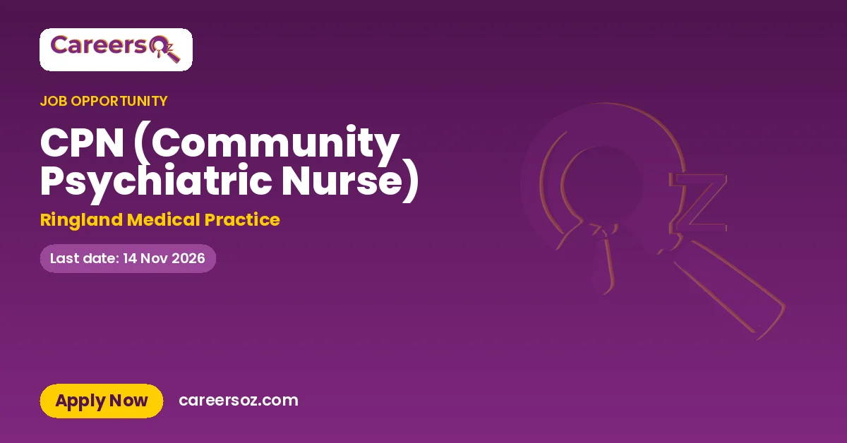 CPN (Community Psychiatric Nurse) – Ringland Medical Practice