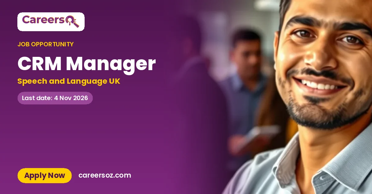 CRM Manager – Speech and Language UK