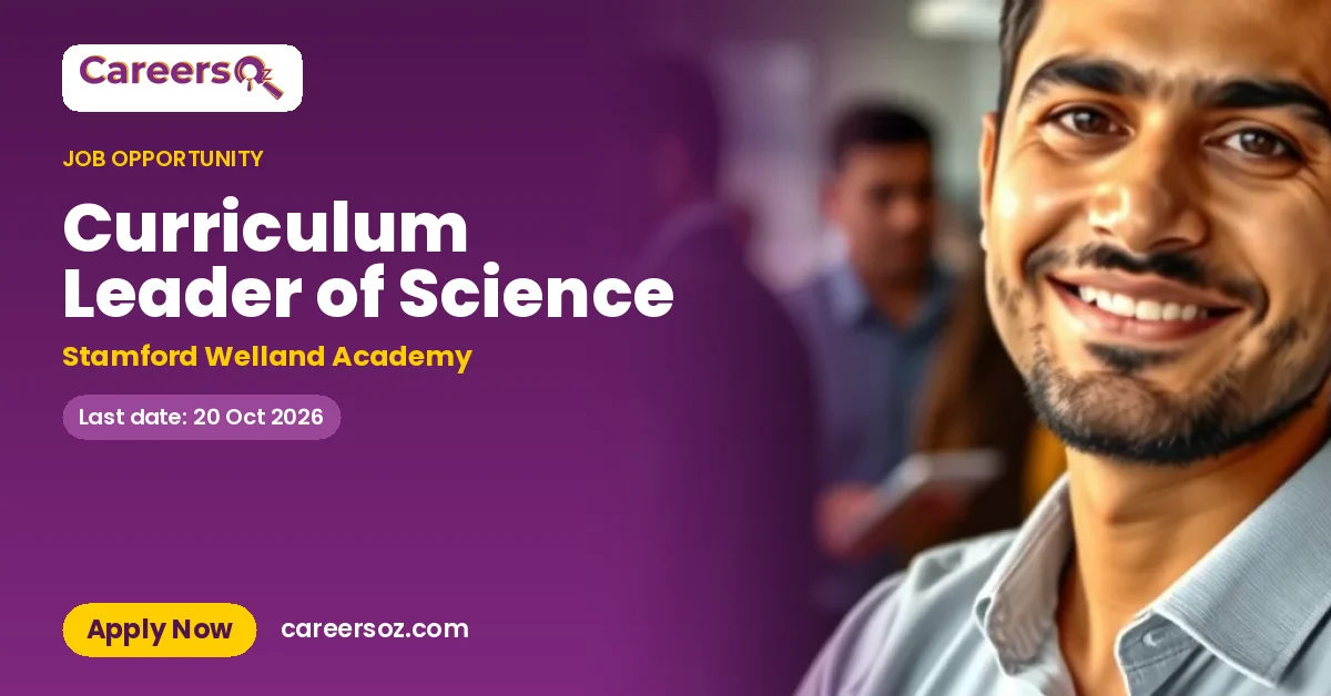 Curriculum Leader of Science – Stamford Welland Academy