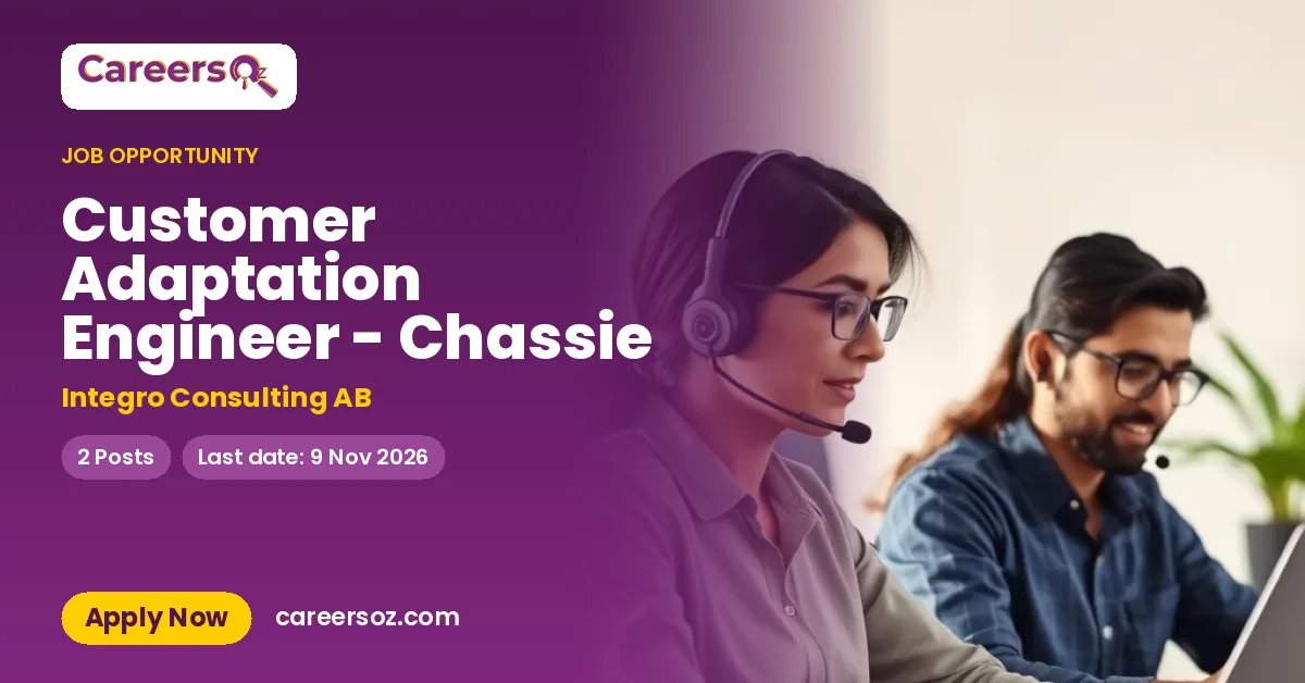 Customer Adaptation Engineer - Chassie – Integro Consulting AB