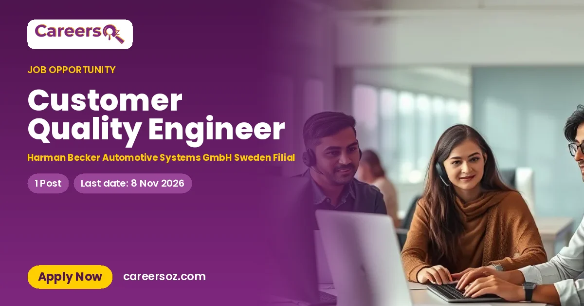 Customer Quality Engineer – Harman Becker Automotive Systems GmbH Sweden Filial