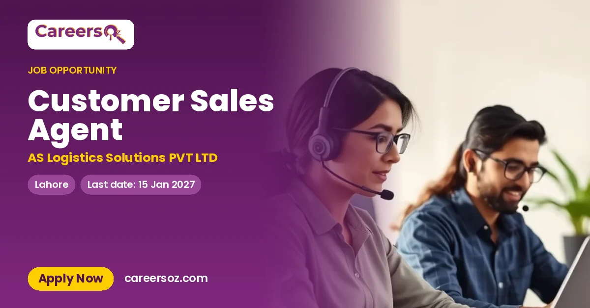 Customer Sales Agent – AS Logistics Solutions PVT LTD