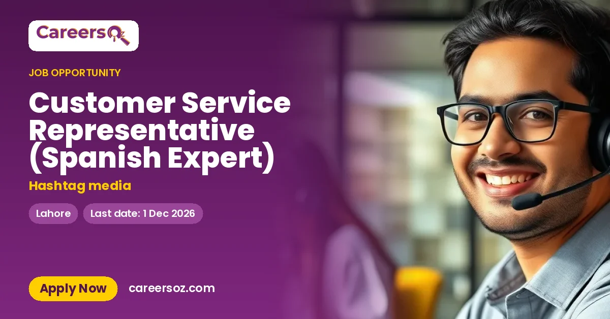 Customer Service Representative (Spanish Expert) – Hashtag media