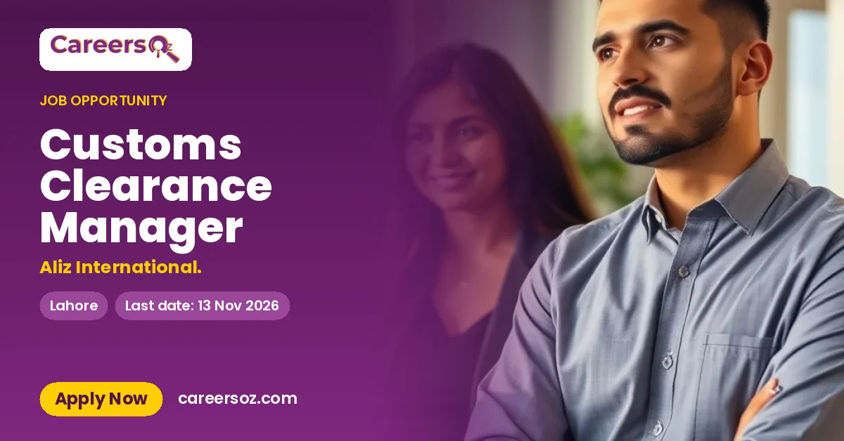 Customs Clearance Manager – Aliz International.