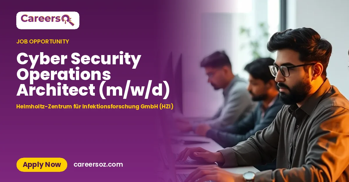 Cyber Security Operations Architect (m/w/d) – Helmholtz-Zentrum für Infektionsforschung GmbH (HZI)