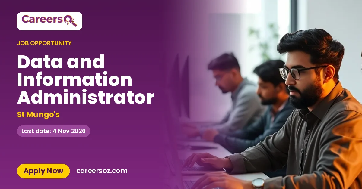 Data and Information Administrator – St Mungo's