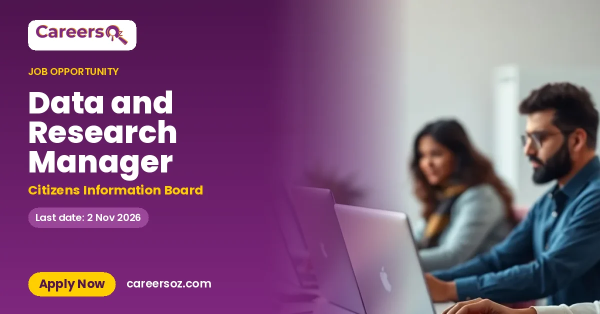 Data and Research Manager – Citizens Information Board