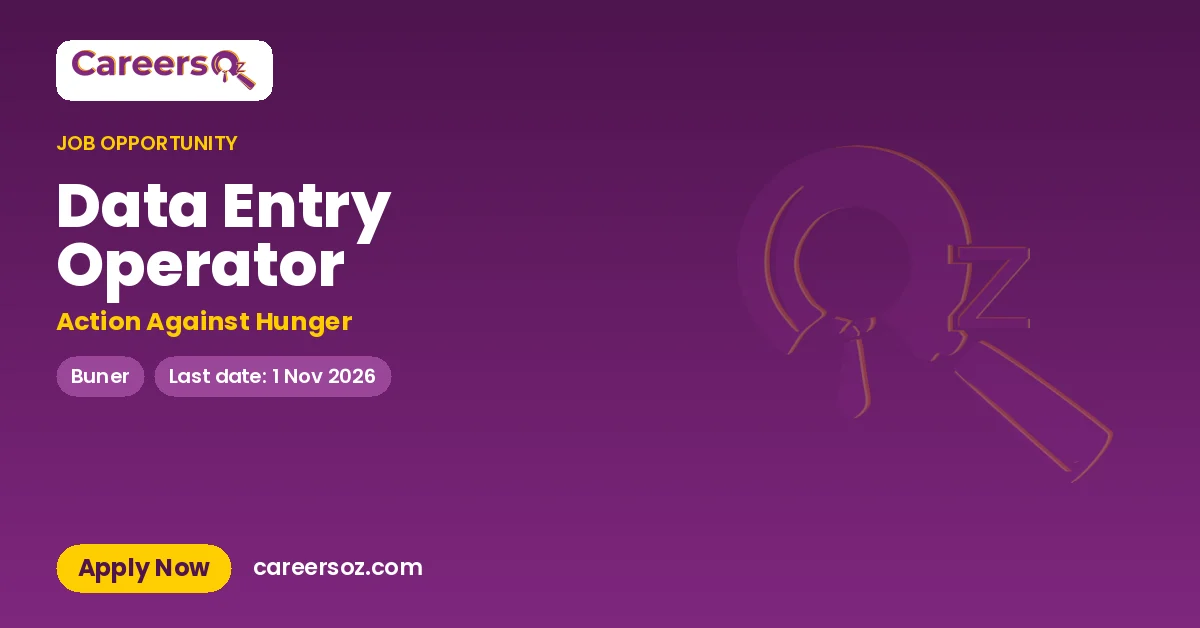 Data Entry Operator – Action Against Hunger