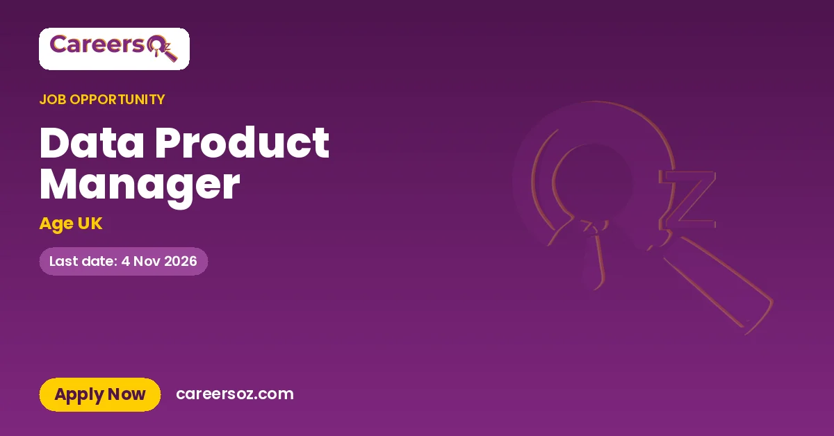 Data Product Manager – Age UK