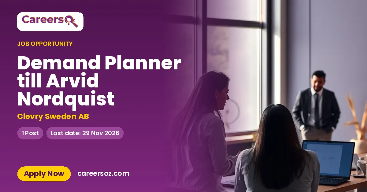 Demand Planner till Arvid Nordquist – Clevry Sweden AB