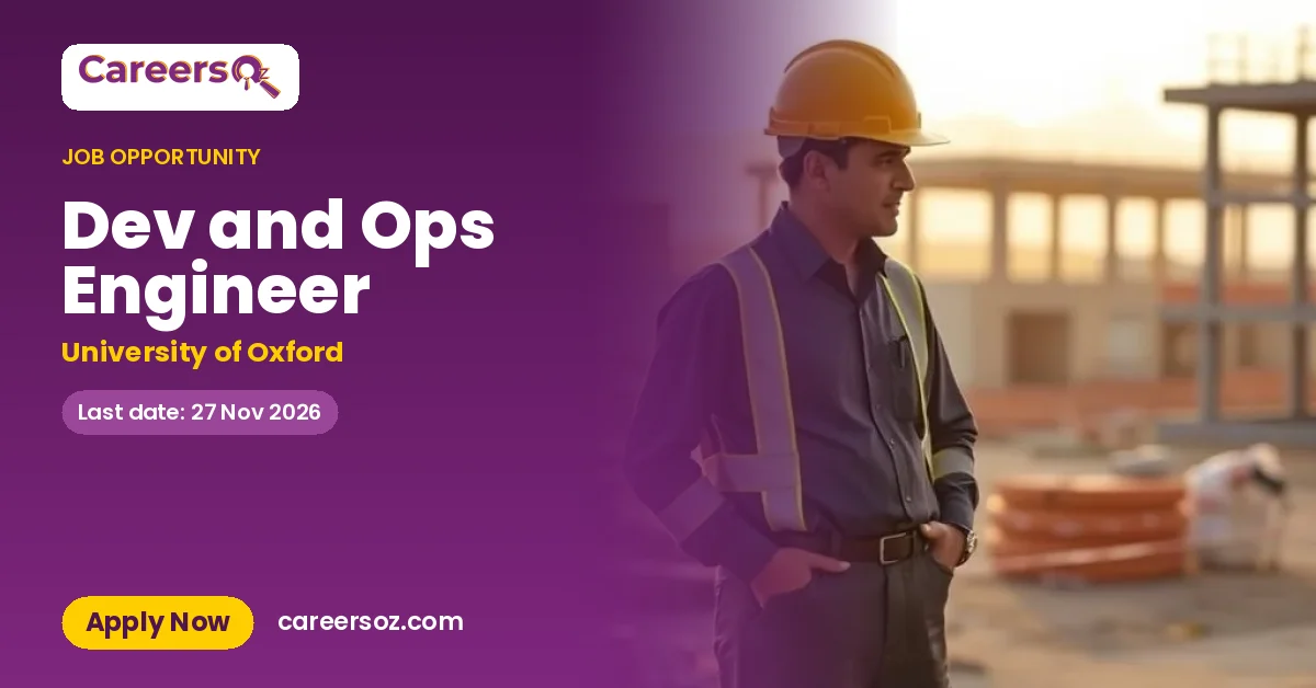 Dev and Ops Engineer – University of Oxford