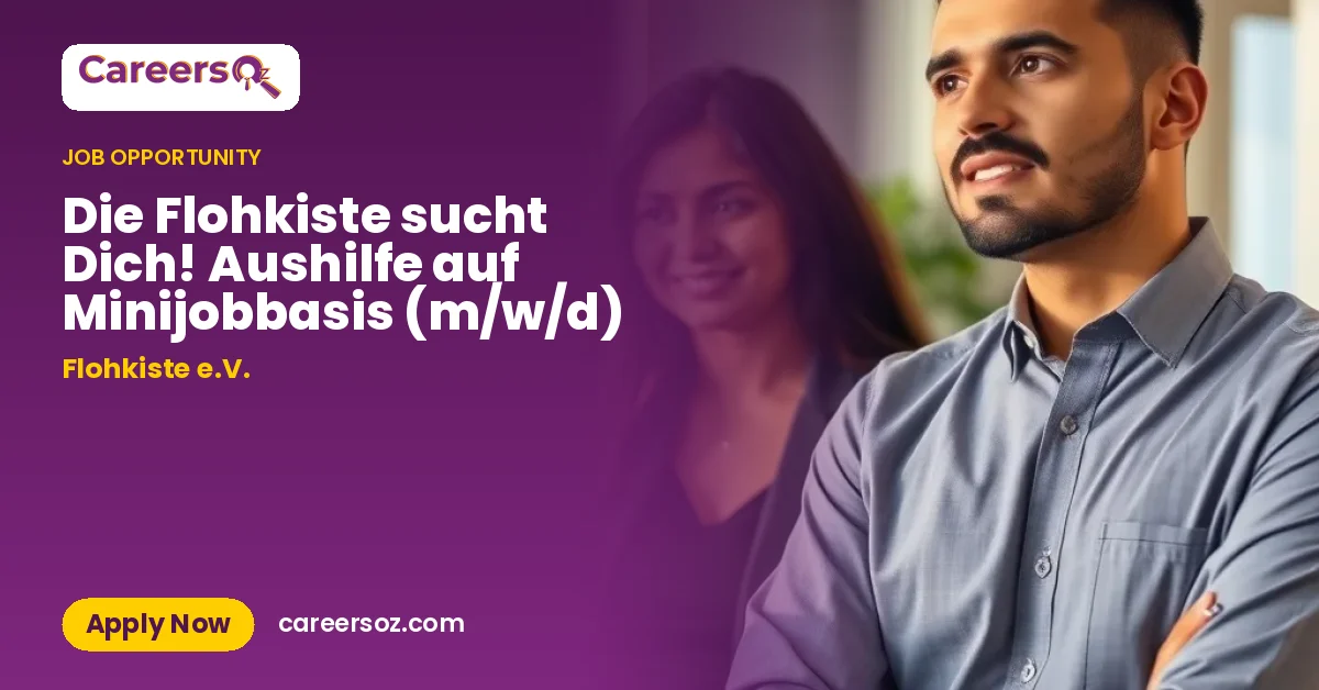 Die Flohkiste sucht Dich! Aushilfe auf Minijobbasis (m/w/d) – Flohkiste e.V.