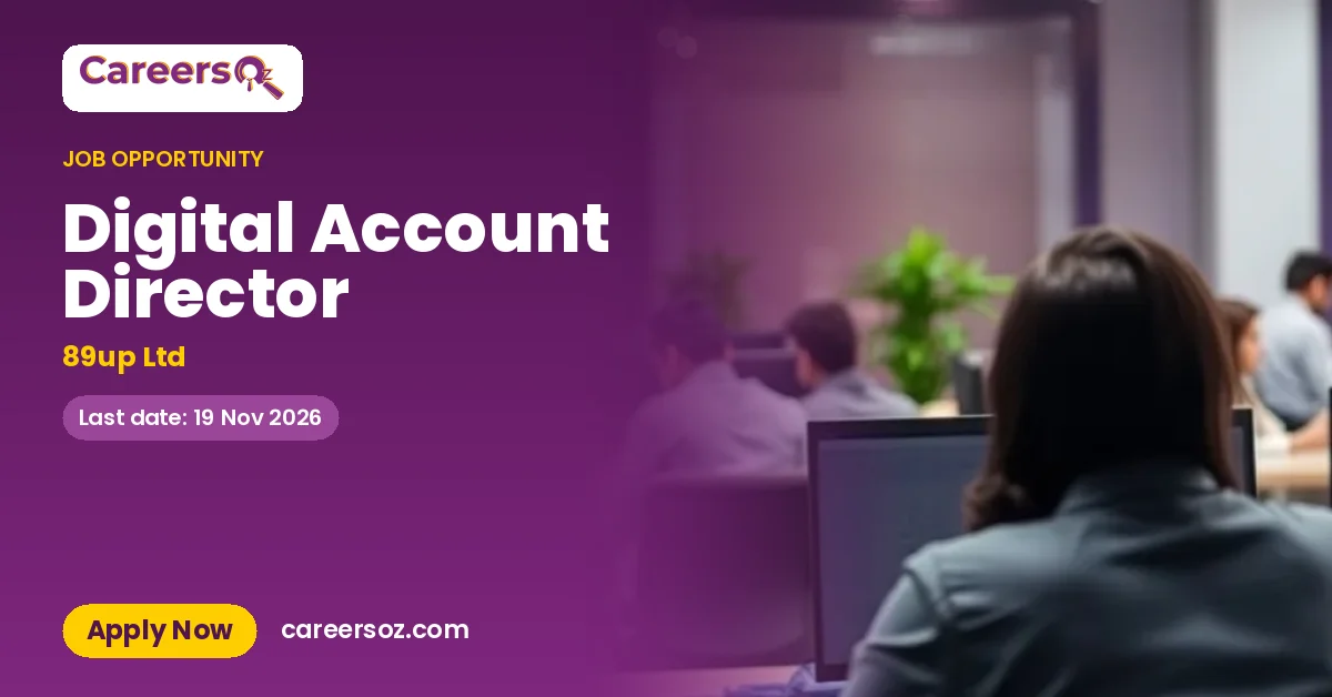 Digital Account Director – 89up Ltd