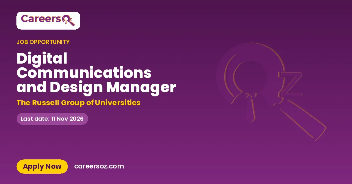 Digital Communications and Design Manager – The Russell Group of Universities
