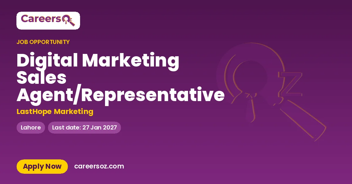 Digital Marketing Sales Agent/Representative – LastHope Marketing