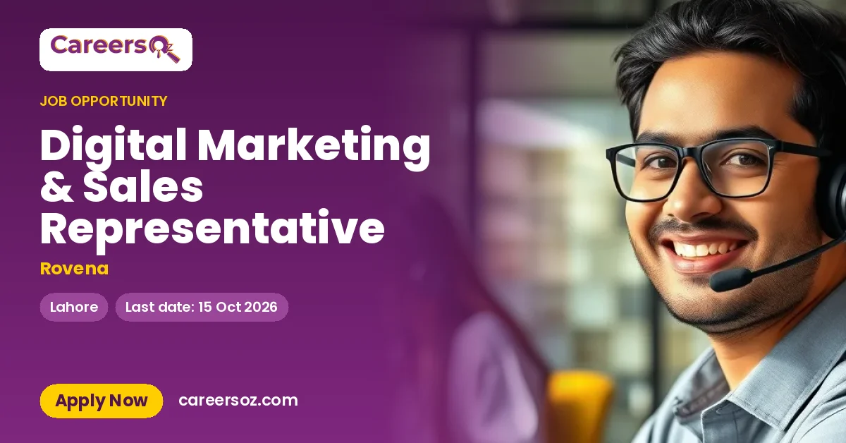 Digital Marketing & Sales Representative – Rovena