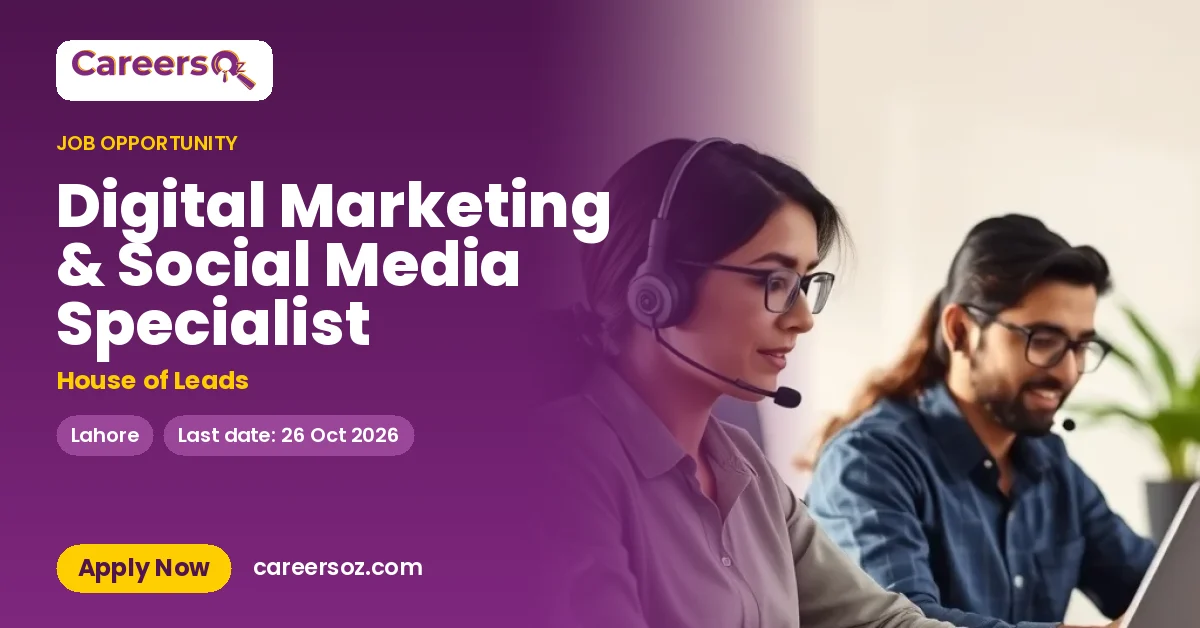Digital Marketing & Social Media Specialist – House of Leads