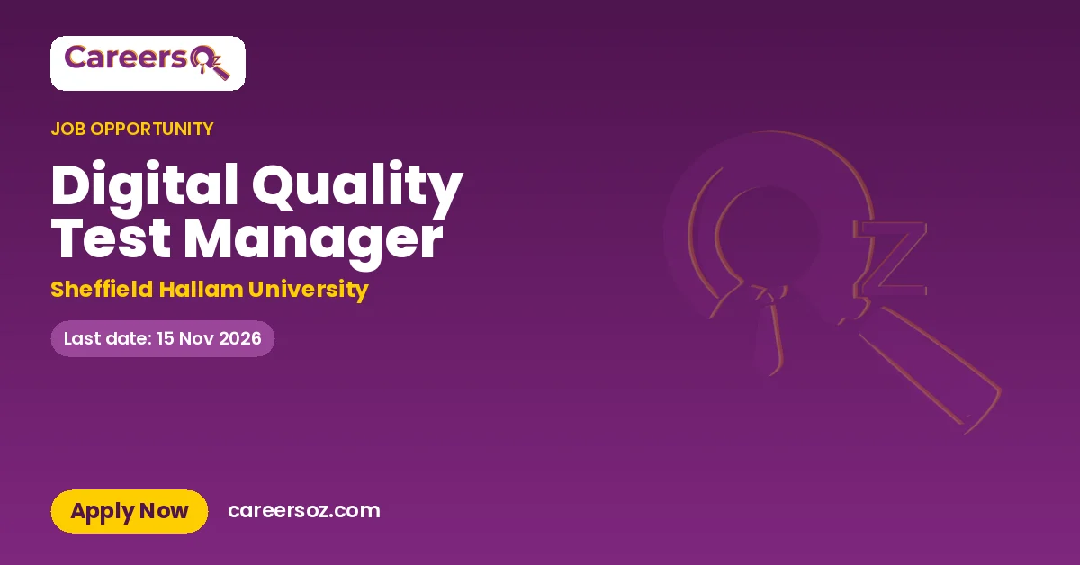Digital Quality Test Manager – Sheffield Hallam University