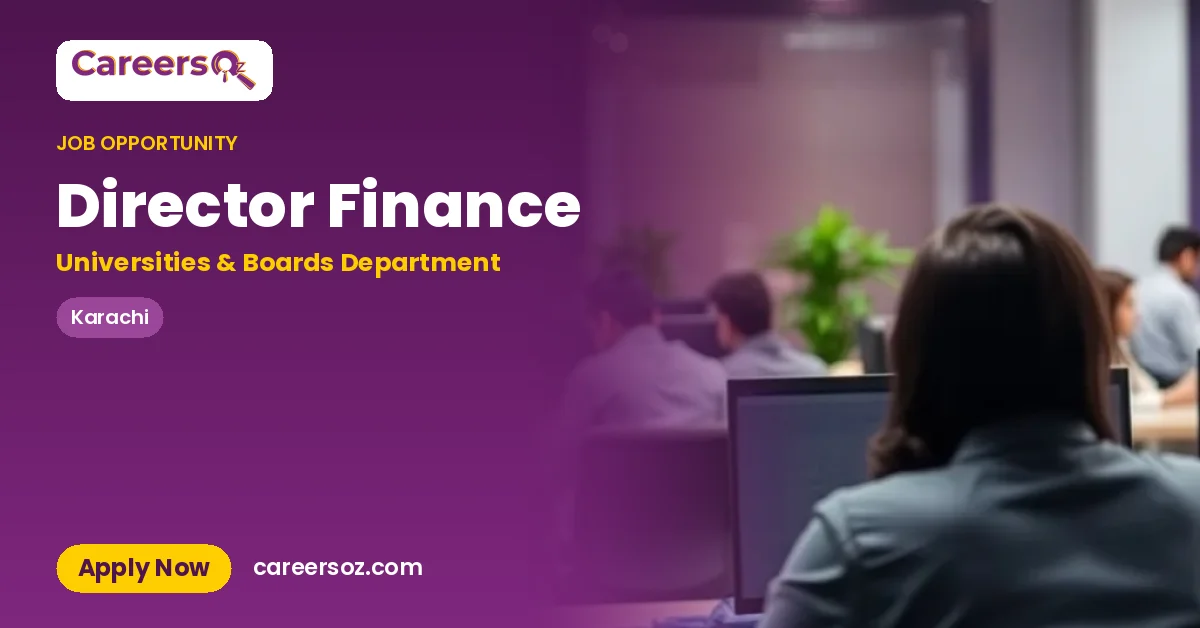 Director Finance – Universities & Boards Department